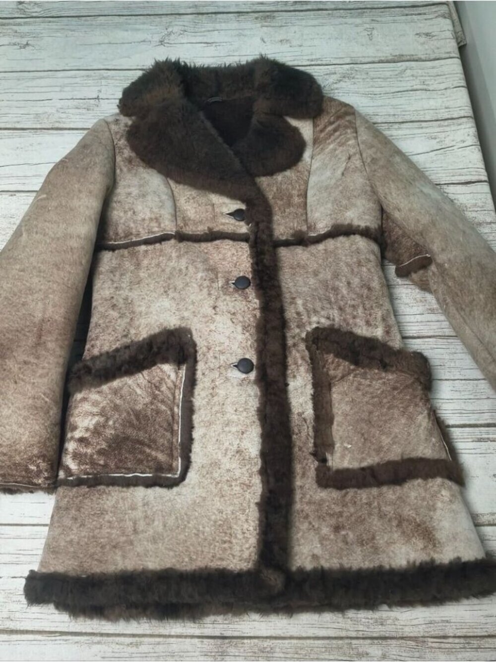 Knight Tailors Ltd Handmade Sheepskin Wool Jacket Size 12